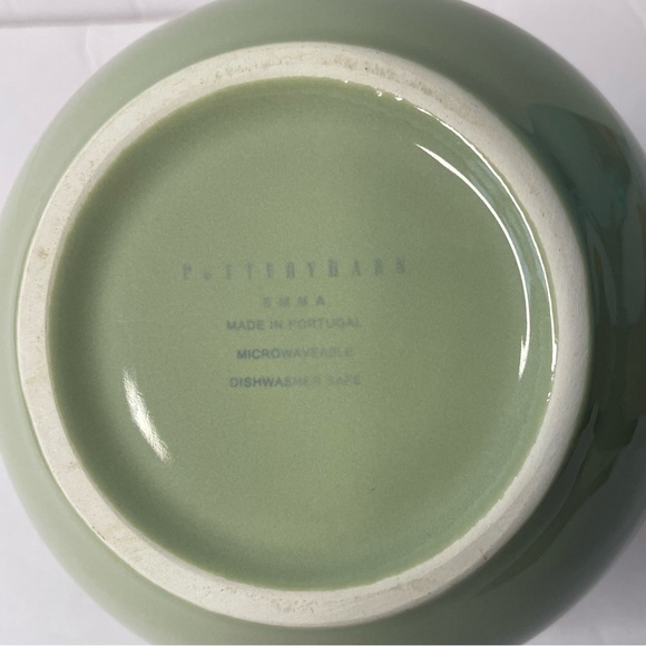 Pottery Barn EMMA Green Teapot 40oz Made In Portugal - Picture 12 of 16